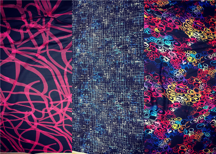Colorful Designs Recycled Lycra Fabric Semi Dull For Graphic Pant