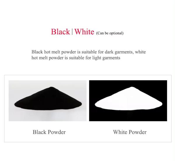 TPU 80-100mic White 1KG Digital Transfer Hot Melt Adhesive Pretreat Powder for