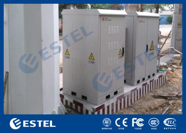 Cooling Fans Air Conditioner Thermostatic BTS Outdoor Cabinet 3 Bays ISO9001 CE
