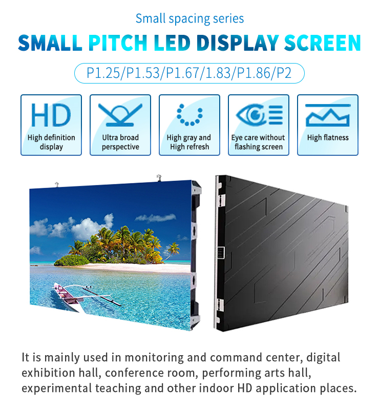 Yuyi Small Pitch LED Display P1.6 P1.25 P1.5 P1.8 P2 UHD LED Screen Video Wall