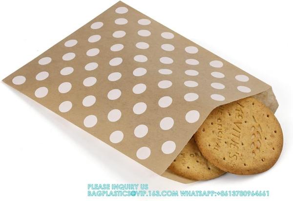 Kraft Paper Bags Flat Greaseproof Paper Bags Greaseproof Envelopes, Paper Snack