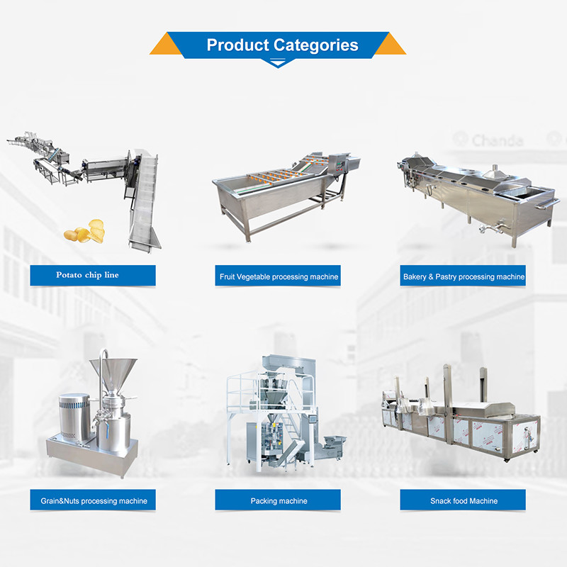 Frozen French Fries Production Line 2000kg/H Potato Chips Production Line