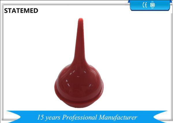 Quality 60ml Disposable Rubber Ear Irrigation Syringe Iso Approved In Red Color for sale