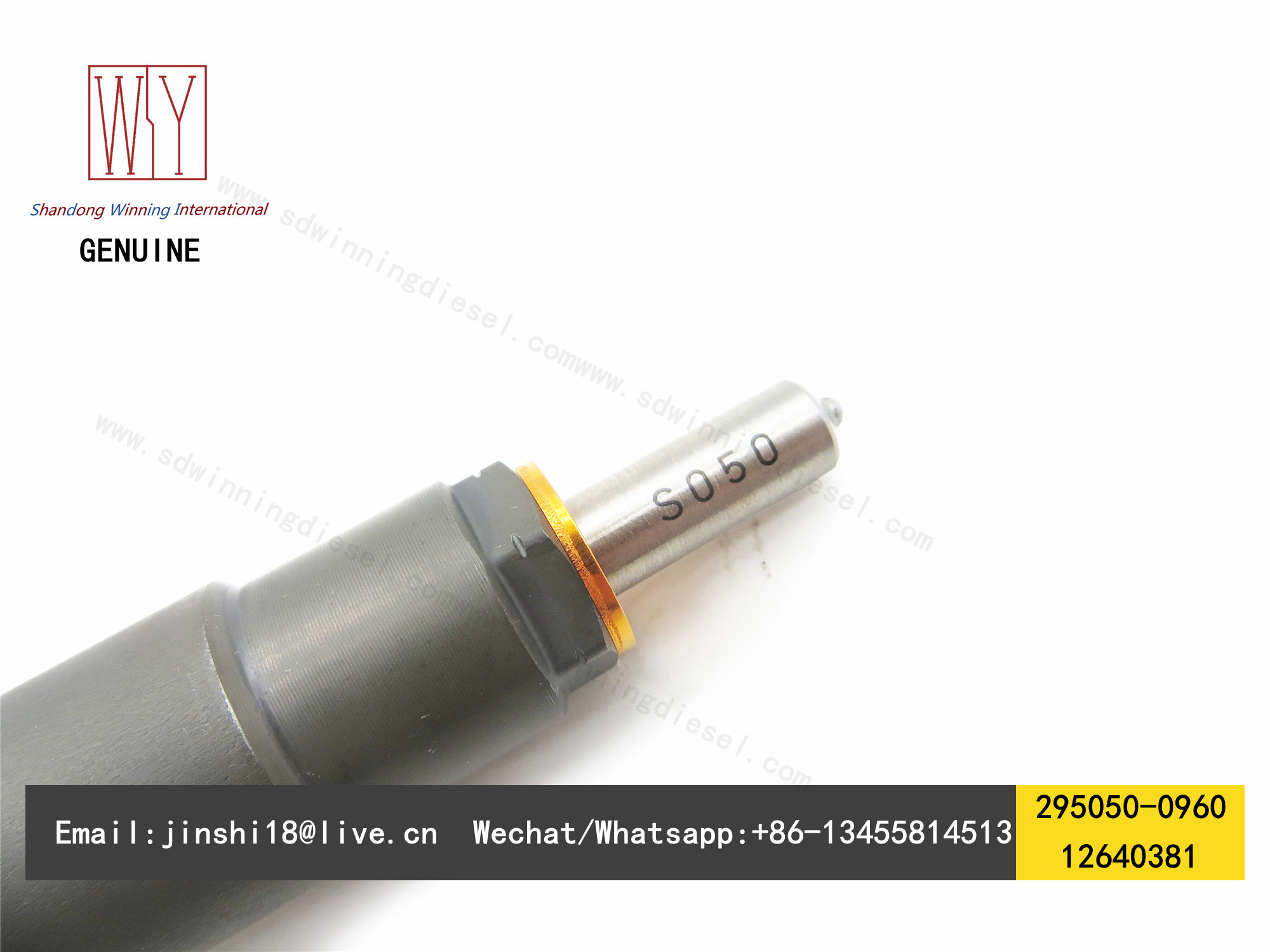 DENSO GENUINE AND NEW FUEL INJECTOR 295050-0960, 2950500960, 295050 0960 FOR GM AND CHEVROLET 12640381