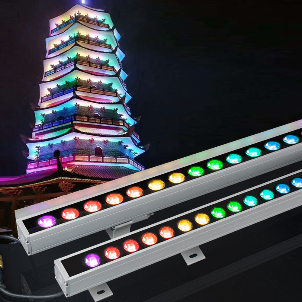 Dmx512 Architectural Wall Wash Lights Outdoor Working Light DC12V 36W RGB
