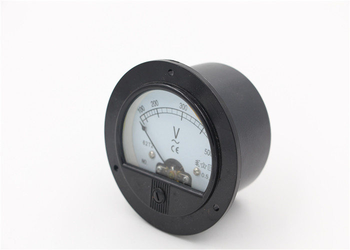 Small Round Analog Voltmeter 90*75mm Pointer Type For AC And DC System