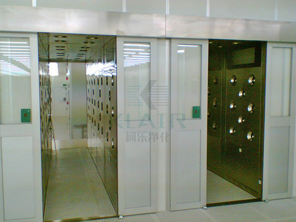 Goods Cargo Cleanroom Air Shower Tunnel With Automatically Sliding Door