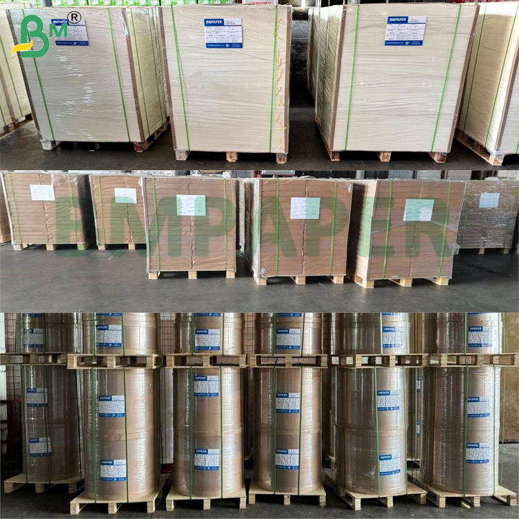 130gsm 150gsm Aqueous Plastic Free Paper Non - Stick & High Temperature Resistance For Food Packaging Cup Stock Paper Bag