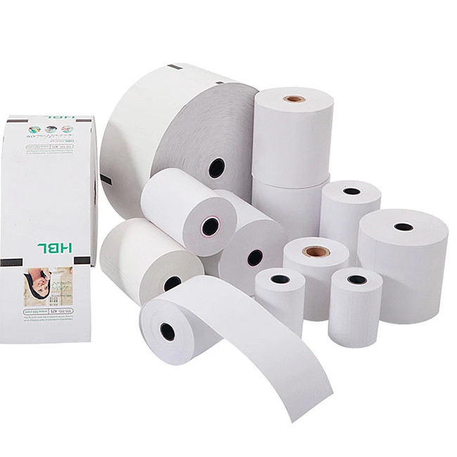 100 Raw Wood Pulp OEM Thermal Roll 80mm For Credit Card Machines