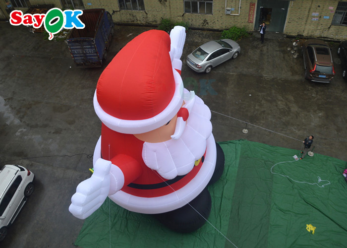 Cute LED Blow Up Christmas Decorations Spirit Giant Inflatable Santa Claus