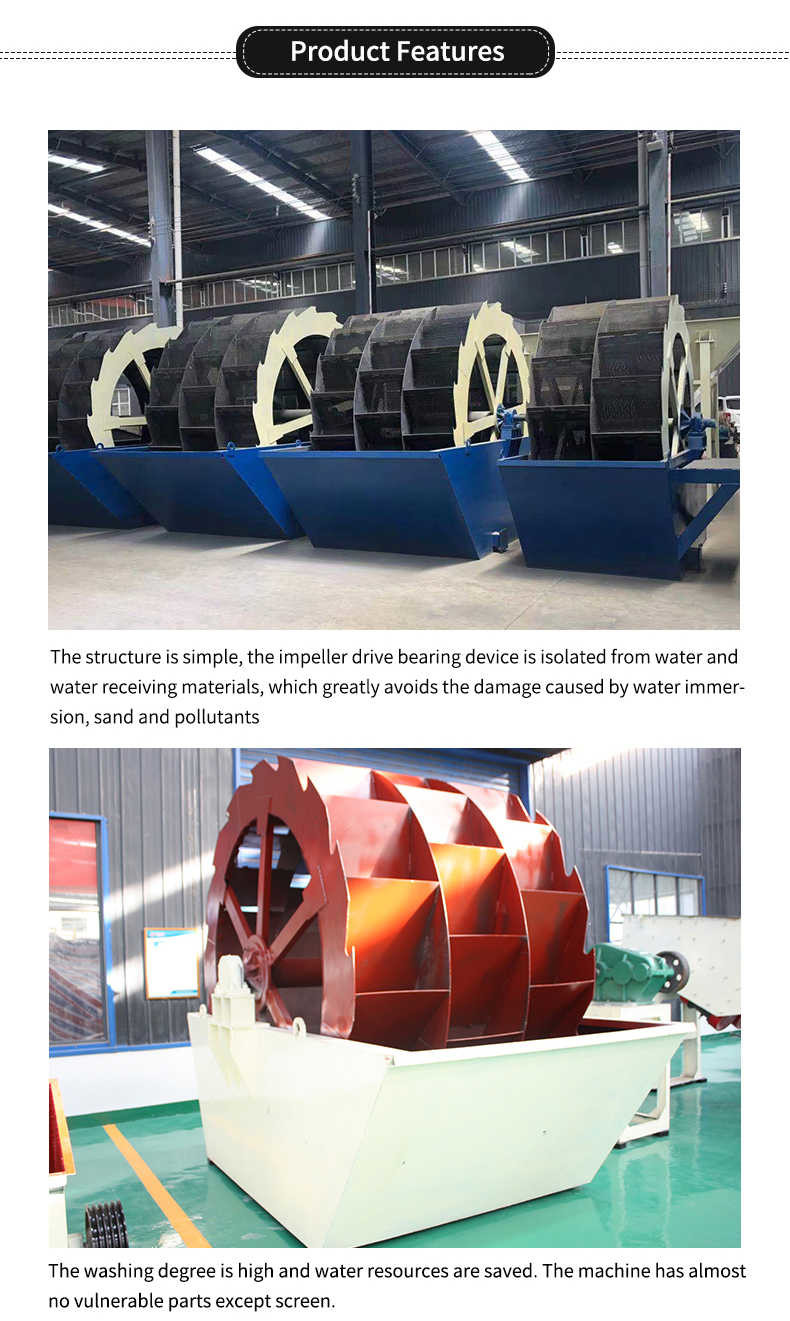 Wheel Sand Washing Machine Stone Cleaning Wash Gravel Sand Washing Machine