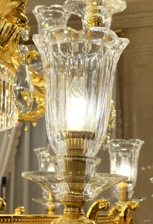 OEM ODM Luxury Large Contemporary Foyer Chandeliers With High Grade Crystal