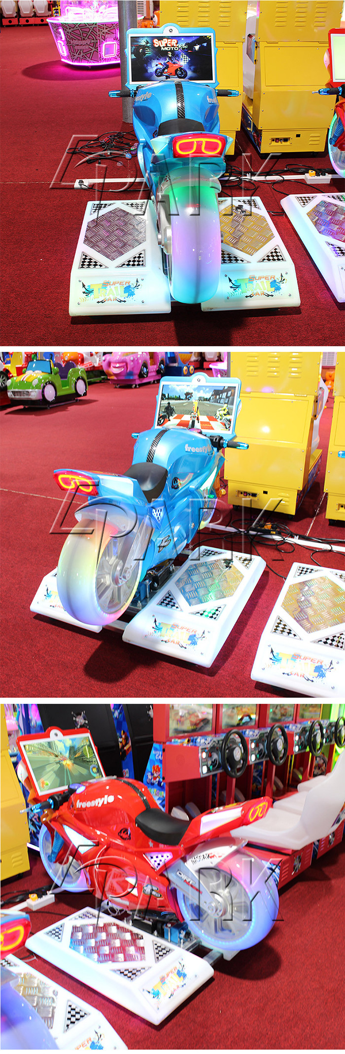 wifi online Motorbike Driving Video racing game Machine 22 Inch Screen Around School