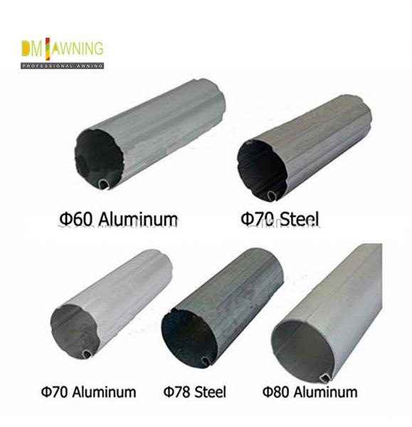 70mm 78mm Awning Tube Replacement Aluminium Awning Rollers Pipe