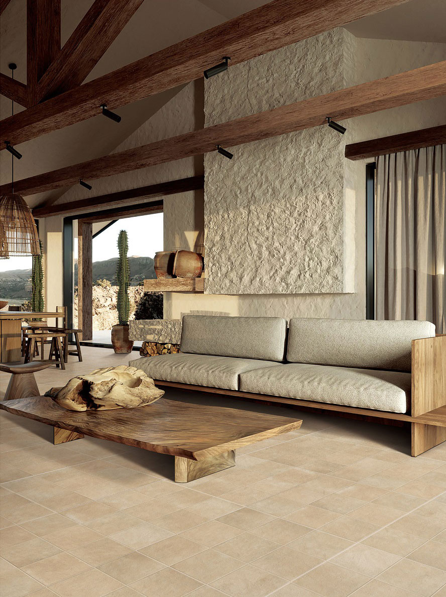 60x60cm Light Yellow Indoor Floor Soft Glazed Porcelain Decoration Tiles For Living Room