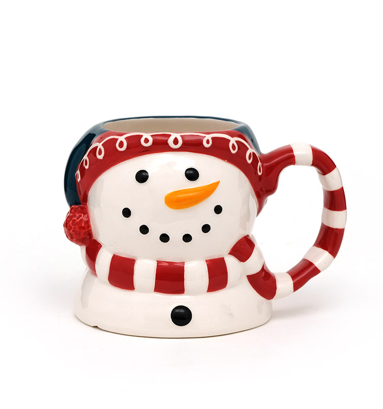 3d Mug Snowman Ceramic Porcelain Christmas Mugs Ceramic 3d Mug In Santa Design