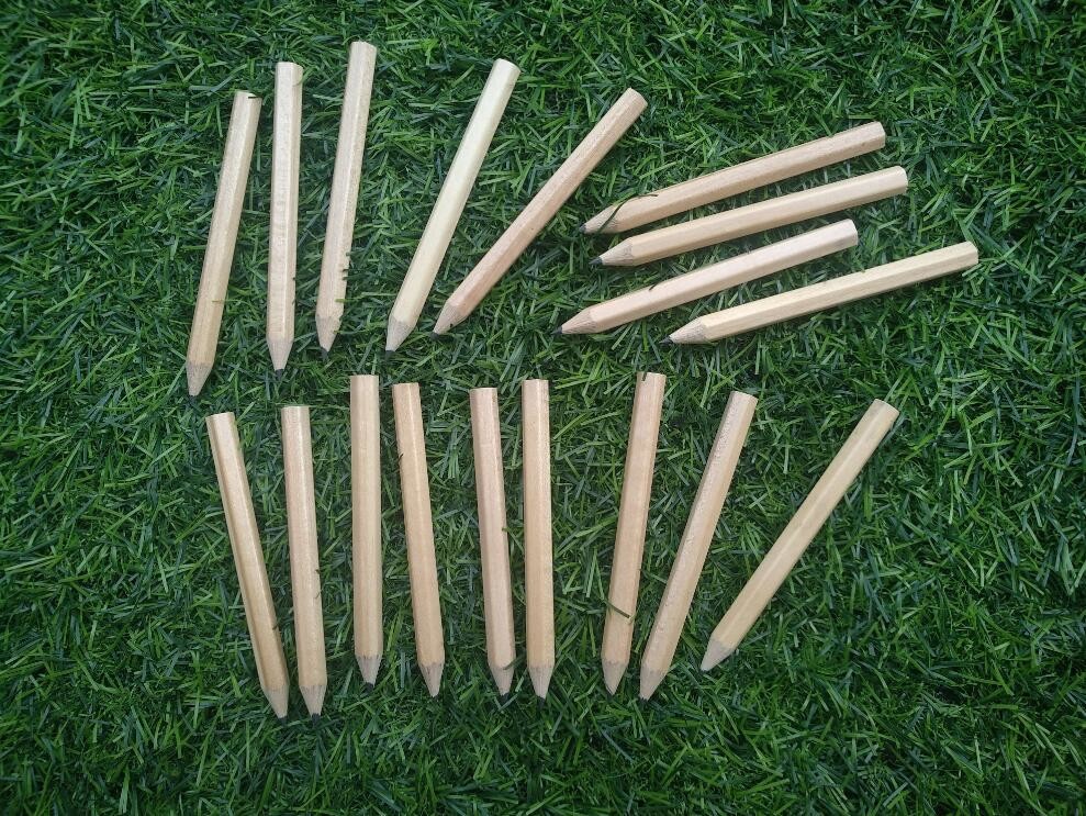 hexagon golf pencil , Hexagonal golf pencil , golf pencil , wooden pencil eraser , wood golf pencil
