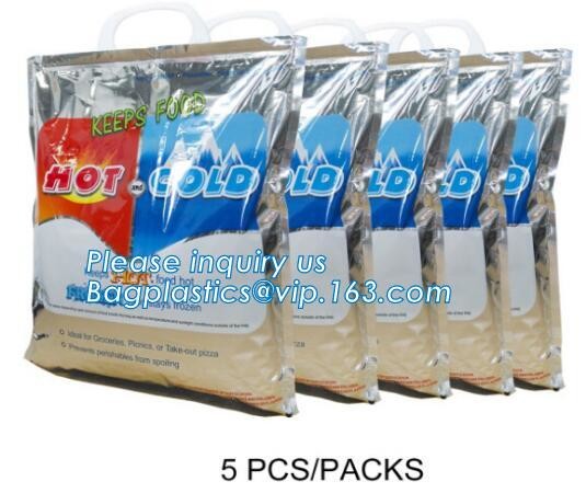 Aluminum Foil Food Use Disposable Cooler Bag Insulated Thermal Bag Organizer Storage Frozen Lunch Bag bagease bagplastic