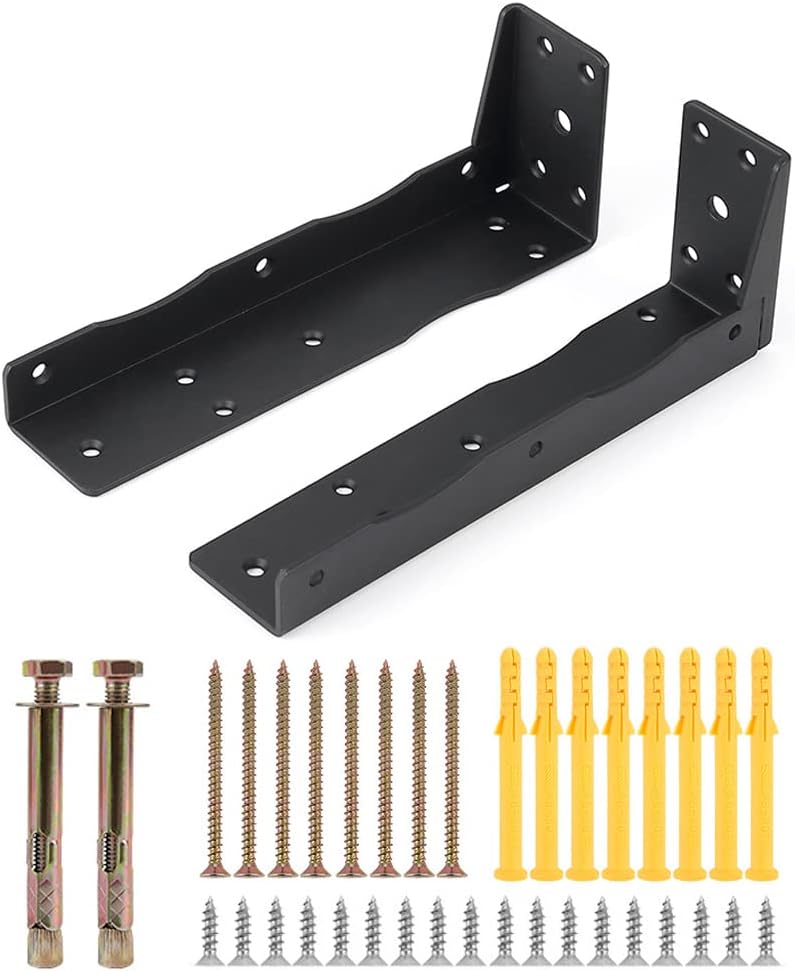 Sturdy Floating Cabinet Brackets Shelf Support for Heavy Duty Hidden Shelving 9inch
