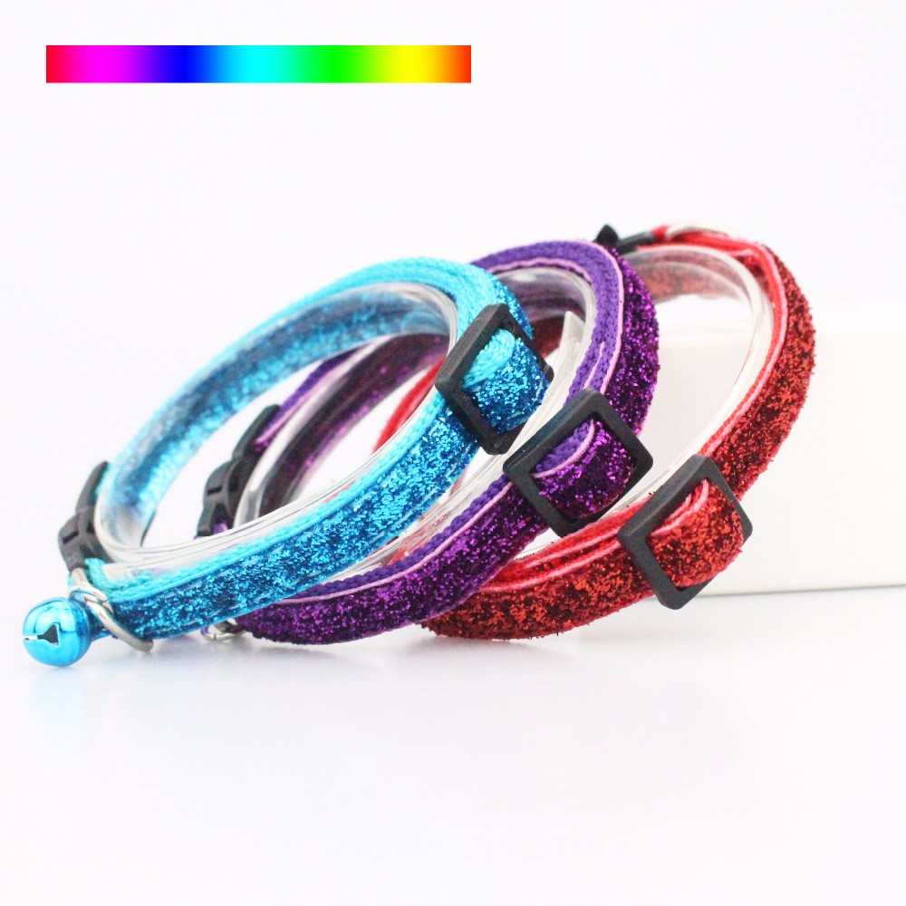 Adjustable Size Small Safety Nylon Gerrit Material Cat Collar For Pet