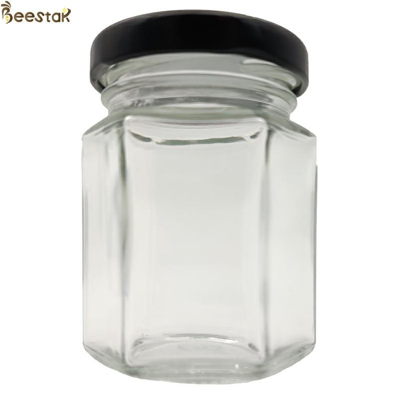 35ml Muti Prismatic Bottle 45ml 65ml 85ml Clear Hexagon Glass Honey Jar