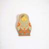 Buy cheap Custom Epoxy Coated Antique Copper Lapel Pins Russian Nesting Doll With Metal from wholesalers