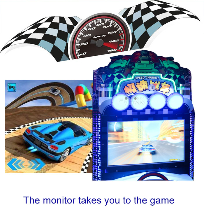 22 Inch Video Driving Car Racing Game Machine For Kids