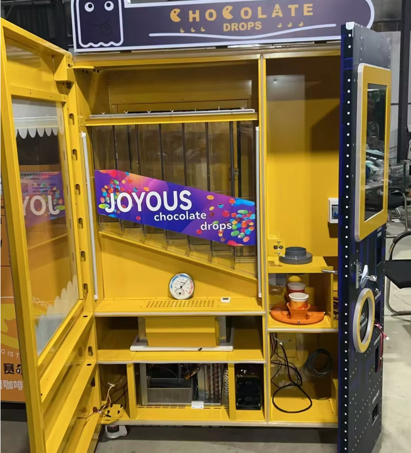 Smart Fully Automatic 7 Storage 100% Fruit Marshmallow Candy Dispenser Multi Flavor Chocolate Sugar Bean Candy Vending Machine