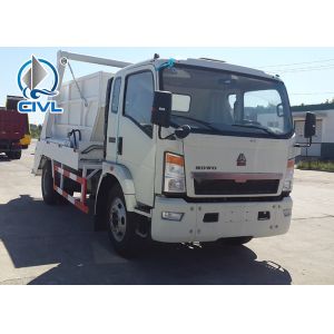 4 x 2 SINOTRUK HOWO Swing Arm Garbage Truck 6CBM/8CBM10CBM /12CBM With Fashion