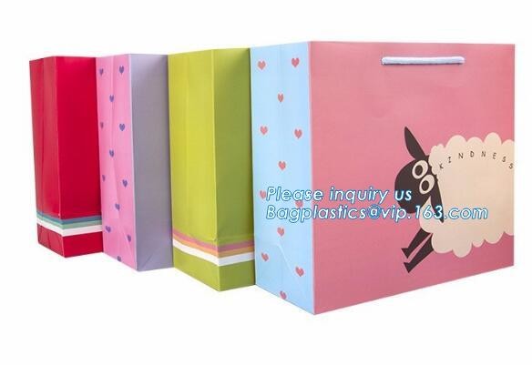 Cheap Customized Pink Printed Paper Shopping Bag For Clothing and Gift,Recycled Luxury Paper Bags & Retail Carrier Bags