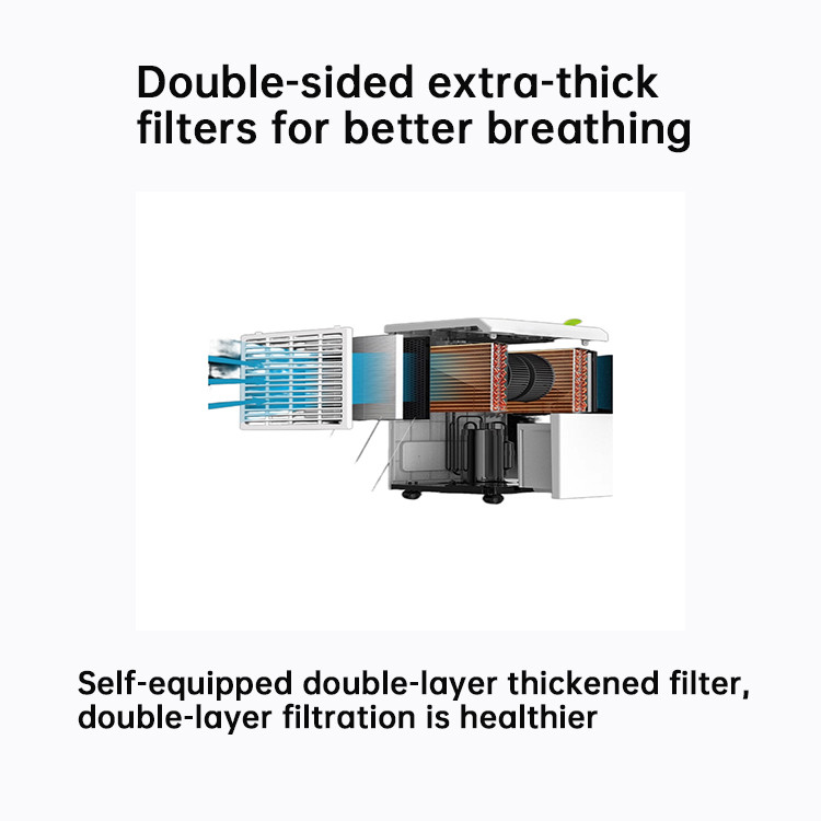 138L/D Large Capacity Portable Dehumidifier Moisture Remover with Imported Compressor for Basement Living Room