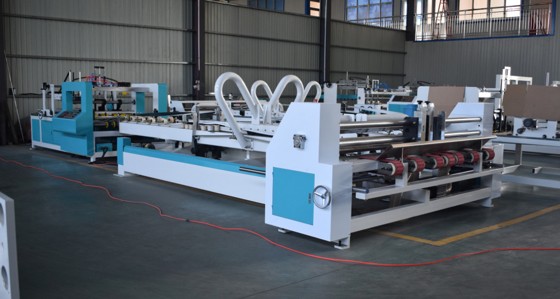 Full Automatic AFG2600 Corrugated Box Folder Gluer Gluing Machine Cold Glue