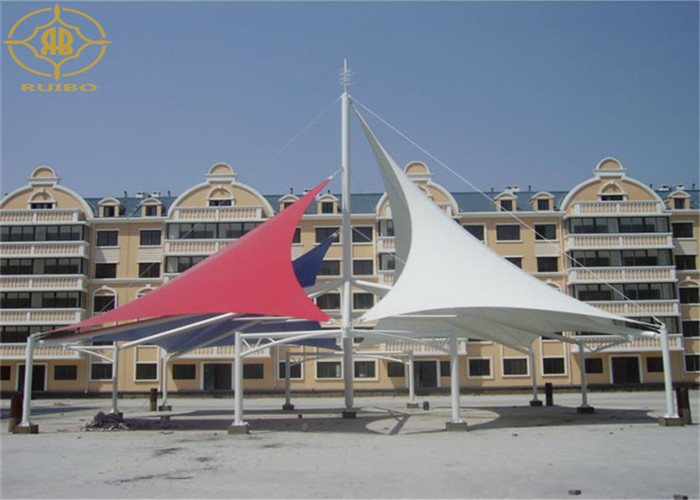 Steel Structure PVDF Material Landscape Canopies Structures For Garden