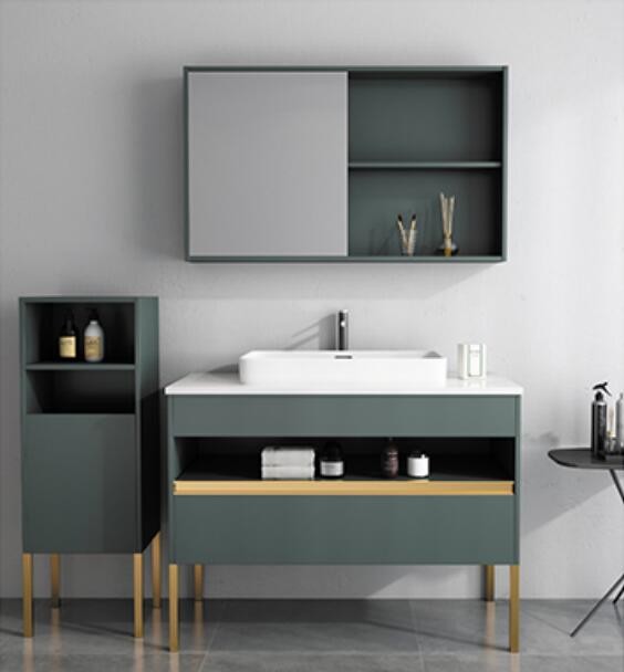 36 Inch 400mm 600mm Contemporary Bathroom Cabinets Vanity Melamine Finished