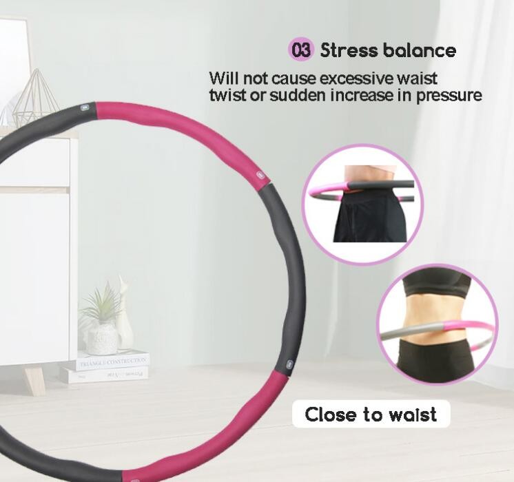 8 Knots Removable Fitness Hula Hoop For Fat Burning