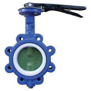  EPDM Seated Manual Lug Butterfly Valves Wafer Type For Ship Building / Textile Manufactures