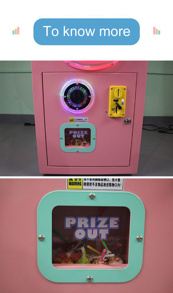 Cartoon 150W Lollipop Candy Machine With LCD Screen