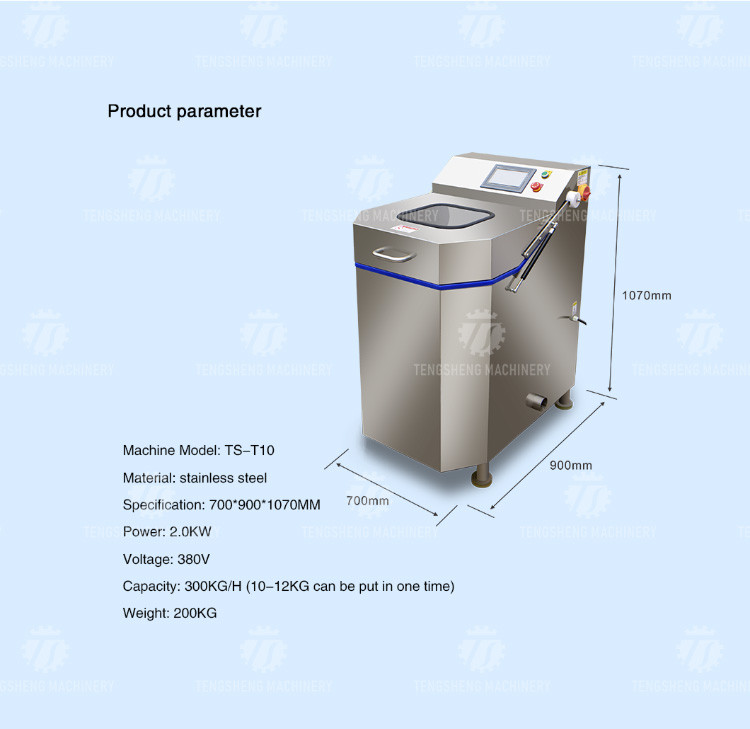 2KW Leaf Vegetable Processing Machine Fruit Dehydrator Machine