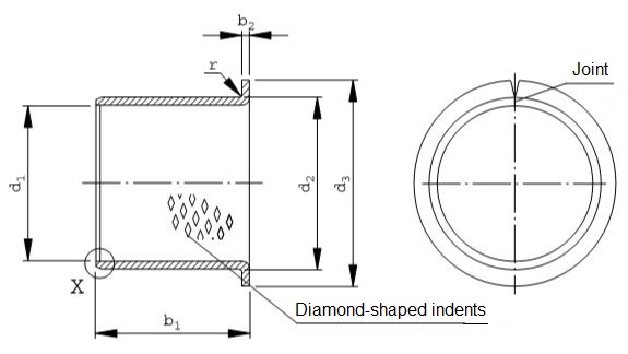WRAPPED BRONZE BUSHING