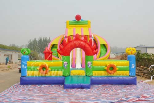Big Inflatable Water Slides For Adults WSS-009 Customized Size Accepted