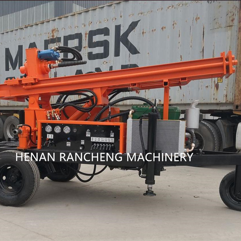 150-Meter Mobile Water Well Borehole Drilling Rig Powered by a 32HP Diesel Engine
