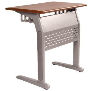 Fixed Height Double Student Desks Environmentally Friendly Classroom Tables And
