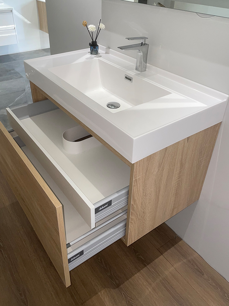 Modern Euro Style Waterproof Bathroom Vanity with PVC/Lacquer Finish and Modern Design
