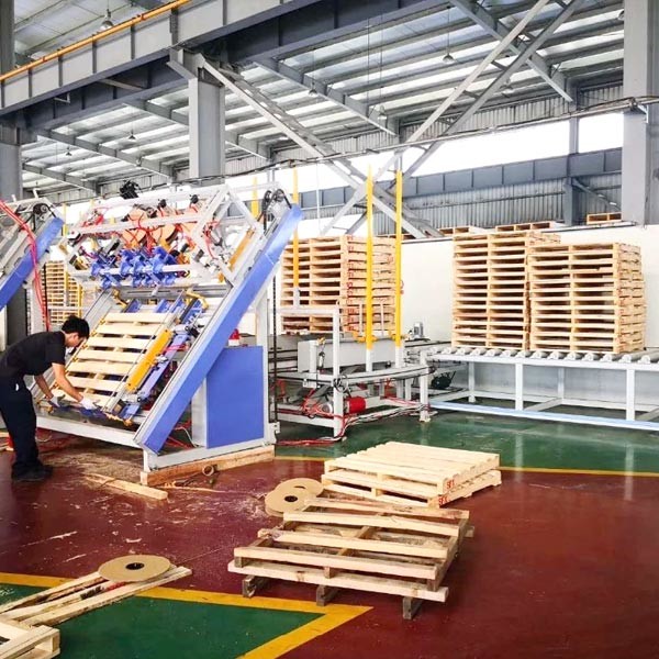 American 48*42" Stringer Wooden Pallets Nailer Machine