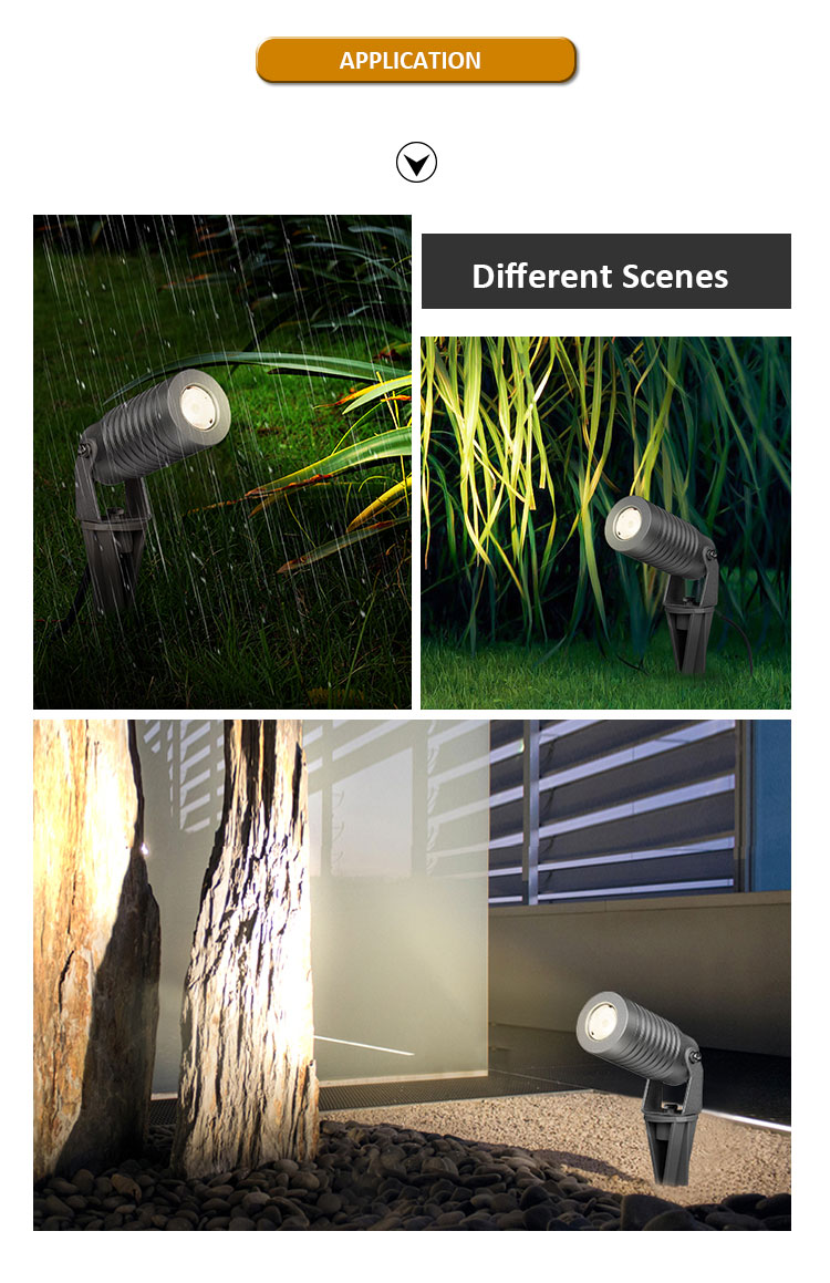 DC 24V 10W Led Spot Spike Yard Light RGBW 4in1 Portable Waterproof Outdoor Lighting
