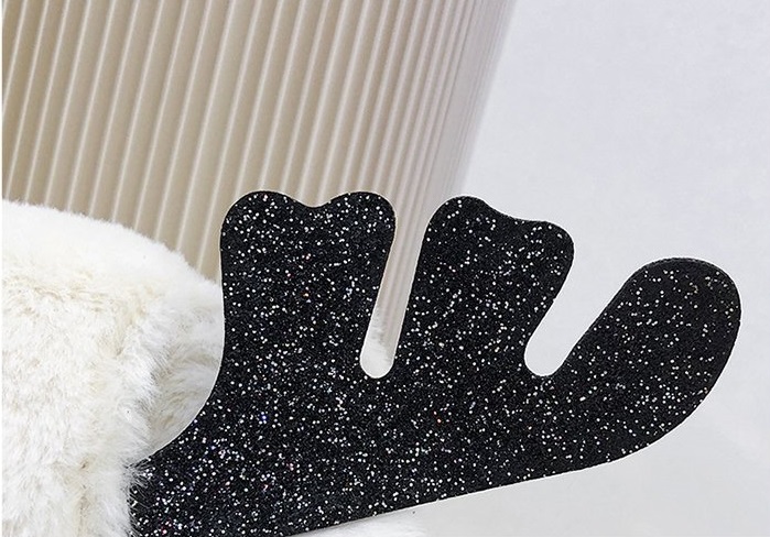 2022 new Luxury Winter Fluffy Reindeer antler handbag cute Plush Christmas Shoulder bag small gift bag for kids