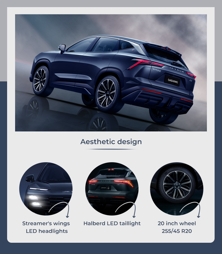 2023 Chinese Jetour Dashing 5 Door 5 Seats SUV 1.6T DCT Jetour Gasoline Car