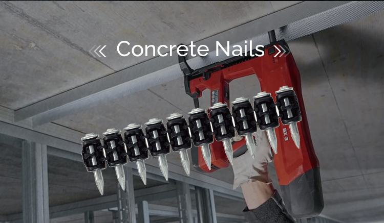 BX3 Plastic Collated Mechanical Galvanized Concrete Nails For Hilti BX 3