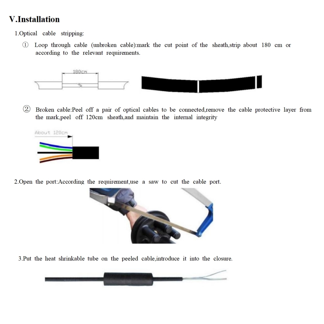 FTTH Mini Terminal Box Dome Closure with Fiber Optic Splice Box and IP68 Performance