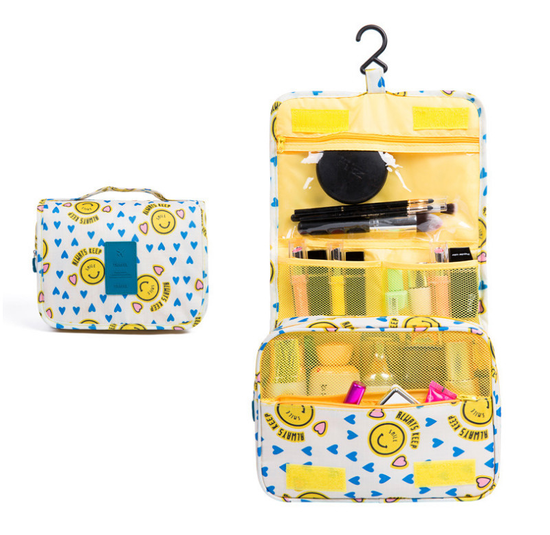 Custom Waterproof Folding Large Capacity Toiletry Hanging Makeup Bag
